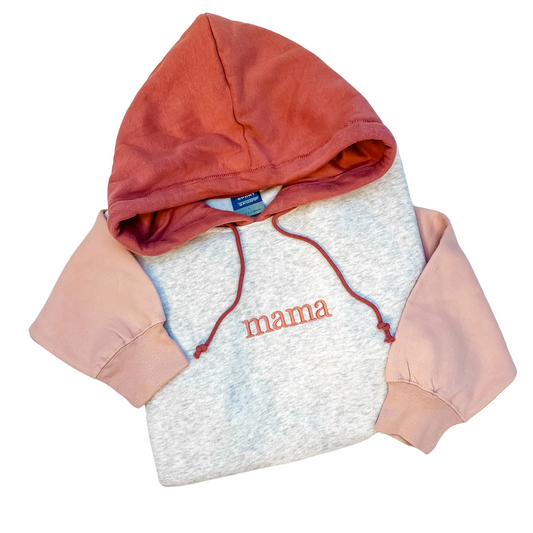 MAMA Color Block Hoodie